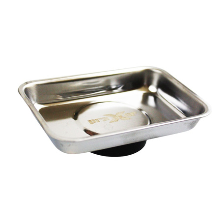 Miska magnetyczne warsztatowa prostokątna stal nierdzewna 93x64x13,4 mm PRAXER