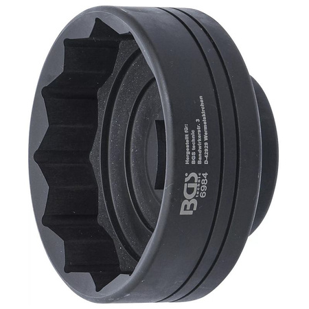 Klucz do piasty dwunastokątny do samochodów ciężarowych IVECO i przyczep SAF / BPW 85 mm, BGS 6984