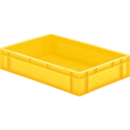 Skrzynka transportowa 600 x 400 x 120 mm żółta TK 600/120-0 LA-KA-PE