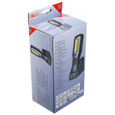 Lampa robocza COB-LED składana ze stacją ładowania, BGS 85347