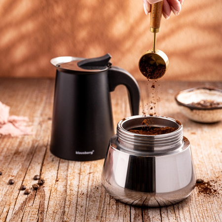 Kawiarka, zaparzacz do kawy ze stali 12 filiżanek, czarno-srebrny, Klausberg