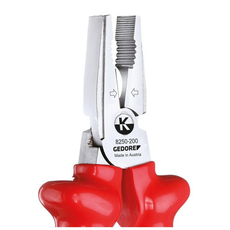 Szczypce tnące uniwersalne z izolacją zanurzeniową VDE 200 mm Gedore VDE 8250-200, 6720250