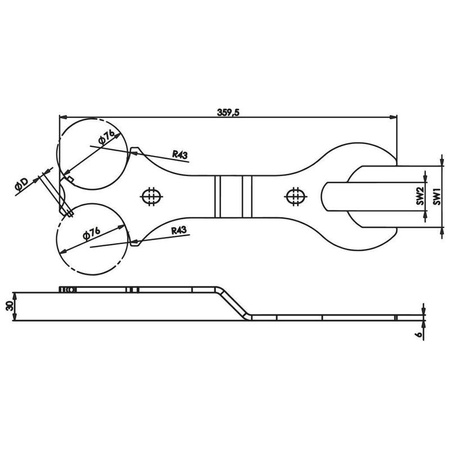 Narzędzie do montażu modułów śrubowych, rozmiar 76, 6425 MW AMF