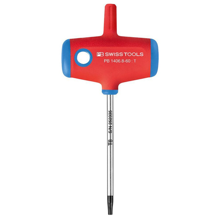 Wkrętak TORX® T8 x 60 mm z rękojeścią poprzeczną PB Swiss Tools 1406