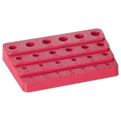 Stojak z tworzywa sztucznego, bez wyposażenia, wzrost co 0,5 1-13mm FORTIS