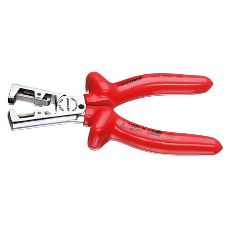 VDE szczypce do ściągania izolacji STRIP-FIX z podwójną izolacją, 0,5–5,0 mm², 160 mm, Gedore VDE 8099-160, 6709600