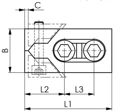 Docisk boczny (para szczęk) 20mm AMF