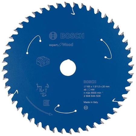 Tarcza pilarska węglikowa Ø 165 x 1.5/ 1 x 20, 48 zębów, Bosch