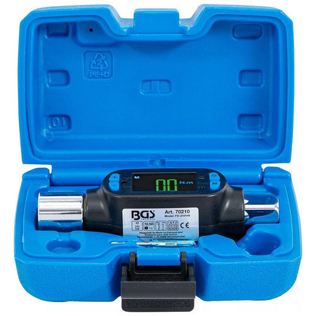 Cyfrowy adapter momentu dokręcenia 12,5 mm (1/2") 40 - 200 Nm, BGS 70210