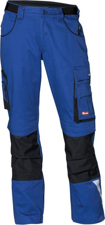 Spodnie męskie robocze długie z kieszeniami r. 46 niebieski/czarny FORTIS