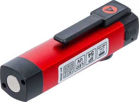 Lampa ręczna COB-LED / UV aluminiowa 1 W, BGS Diy 85349