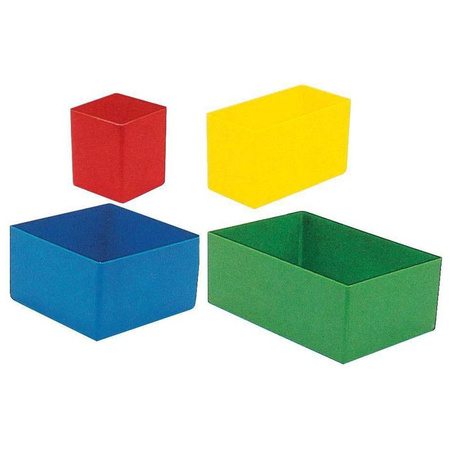 E 63/1, pojemnik wkladanyzielony, wymiary zewnetrzne: 54x54x63 mm