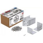 Łącznik kątowy nierdzewny 40 x 40 x 40 mm taniej w dużym opakowaniu 25 szt., BGS Diy 80333