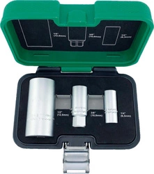 Zestaw końcówek wymiennych klucza nasadowego 3-częściowy 1/2 1/4 3/8 6-32mm FORTIS