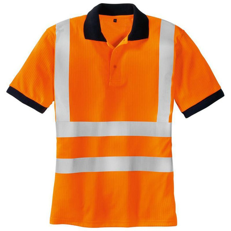 Koszulka Polo odblaskowe SYLT jasnopomarańczowa rozmiar 3XL