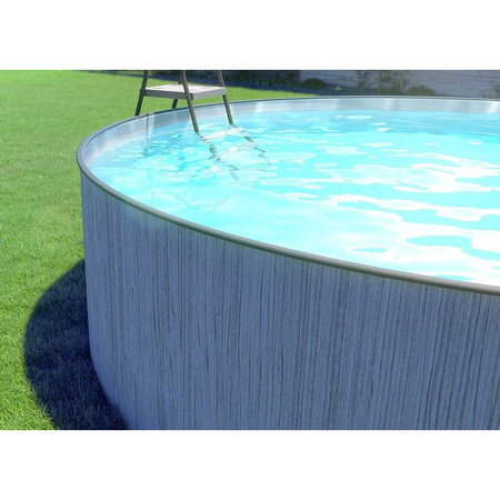 Okrągły basen wolnostojący stalowy  350 x 90 cm New Splasher Secure STEINBACH 011002G