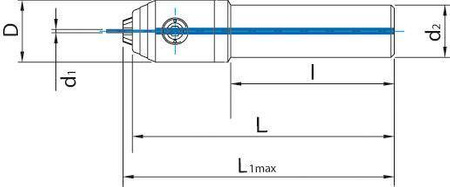 Uniwersalny uchwyt zaciskowy MICRO,chwyt cylindryczny 20x200 0,2-6,4mm WTE