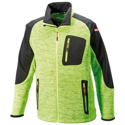 Kurtka bluza dzianina/softshell robocza męska 3XL limonkowy/czarny FORTIS