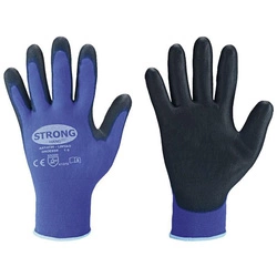 Rękawiczki z cienkiej dzianiny Lintao PU niebieskie rozmiar 8