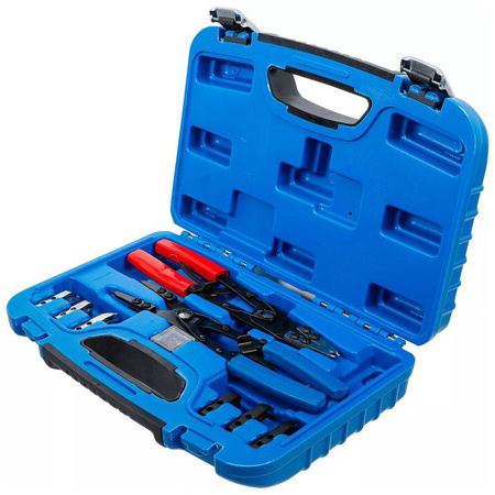 Zestaw szczypiec do pierścieni rozprężnych wymienne końcówki 10 szt., BGS 453