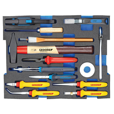 Zestaw narzędzi dla elektryka 15 szt. w module 2/2 L-BOXX 136, Gedore 1100 CT2-02, 2936836
