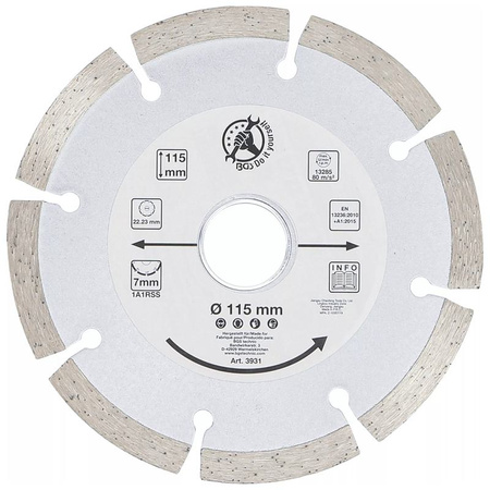 Tarcza segmentowa Ø 115 mm do materiałów budowlanych, BGS Diy 3931