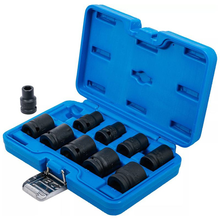 Zestaw 10 nasadek udarowych sześciokątnych 10-24 mm, napęd 12,5 mm (1/2"), BGS 5205