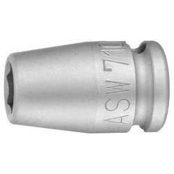 Udarowa końcówka wymienna klucza nasadowego, 3/8" 12mm ASW