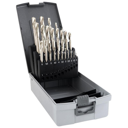 Zestaw wierteł z krótkim rowkiem wiórowym 1-10,5 mm GÜHRING