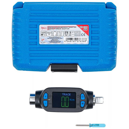 Cyfrowy adapter momentu dokręcenia 10 mm (3/8") 27 - 135 Nm, BGS 70211