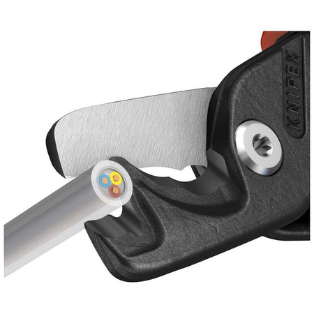 Izolowane nożyce do kabli izolowane 225 mm, smukła główka StepCut® XL KNIPEX 