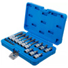 Zestaw nasadek z bitem 6,3 mm (1/4") / 12,5 mm (1/2") profil T (do Torx) 18 szt., BGS 5173