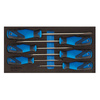 Zestaw 6 wkrętaków płaskich i krzyżakowych w module Check-Tool 1/3, Gedore 1500 CT1-2150 PZ, 2309149