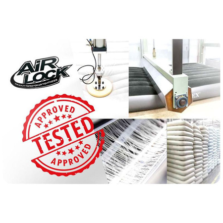 Materac dmuchany welurowy z wbudowaną poduszką 191x99x25 cm 64141 INTEX