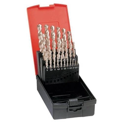 Zestaw wierteł krętych DIN338, HSSE szlifowane, typ VA, 1,0-10mm wymiar co 0,5 FORMAT