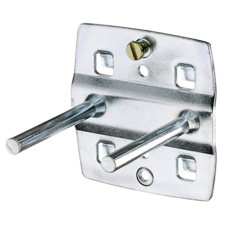 Hak narzędziowy podwójny z prostym trzpieniem 6 x 50 mm do tablicy narzędziowej, Gedore 1500 H 19-50, 2008416