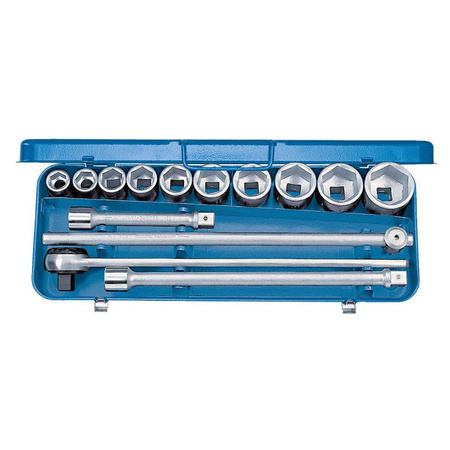 Zestaw kluczy nasadowych 22-50 mm, napęd 3/4" z precyzyjną grzechotką i akcesoriami, 14 el., Gedore 32 EMZ, 6280180