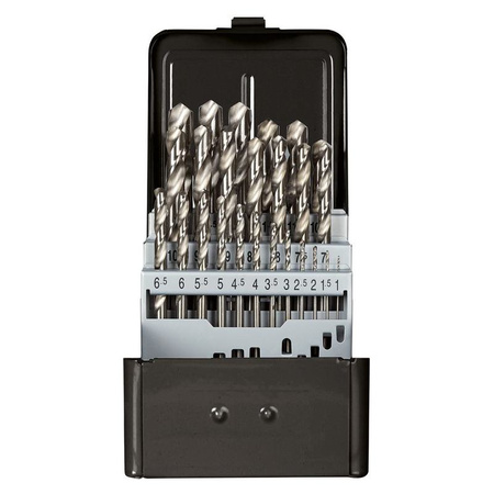 Zestaw wierteł spiralnych szlifowanych Ø 1–13 mm, 25 szt., GEDORE RED, R93510025