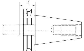 Mocowanie uchwytu wiertarskiego DIN69871A SK50-B16 FORTIS