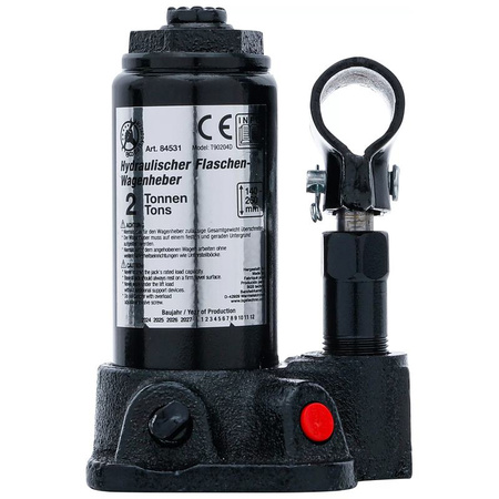 Hydrauliczny podnośnik samochodowy butelkowy 2 t, BGS Diy 84531