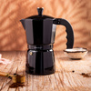 Aluminiowa kawiarka ciśnieniowa do kawy, 6 filiżanek, czarny/rose gold KINGHoff