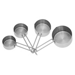 Zestaw stalowych miarek kuchennych 60 ml, 80 ml, 125 ml, 250 ml KINGHoff