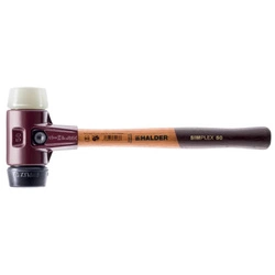 Młotek z miękkimi końcówkami Ø 50 mm z gumy kompozytowej i nylonu SIMPLEX 3028 HALDER