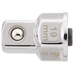Adapter do końcówek wymiennych klucza nasadowego 19mm do 1/2" FORTIS
