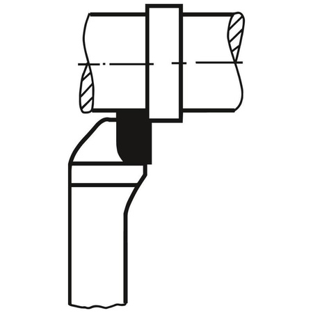 Nóż tokarski boczny odsadzony, lewy, 32 x 32 x 170 mm, DIN 4980, P25/30 WILKE