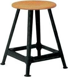 Taboret 4-nożny wys. 500mm do warsztatu czarny