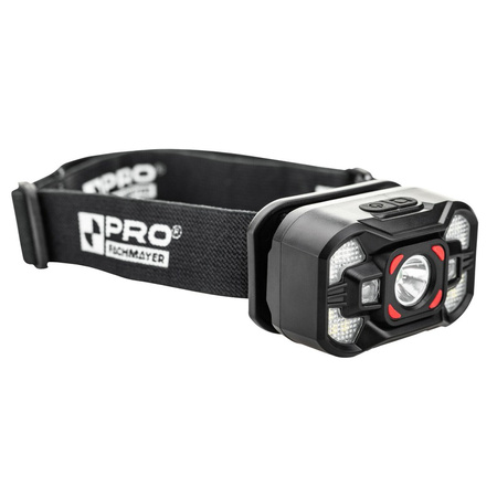 Latarka czołowa LED z akumulatorem LI-ION 120 lm białe / czerwone światło PRO-LD109