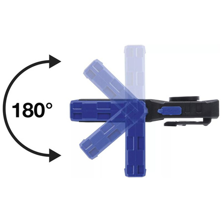 Lampa warsztatowa COB LED z magnesem i hakiem składana, BGS 70051