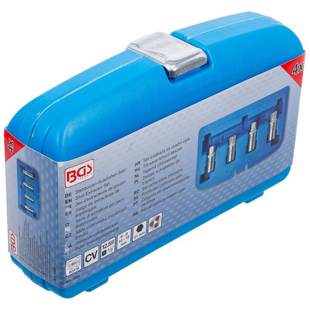 Zestaw wykrętaków do szpilek 6-12 mm 4 szt., BGS 1882