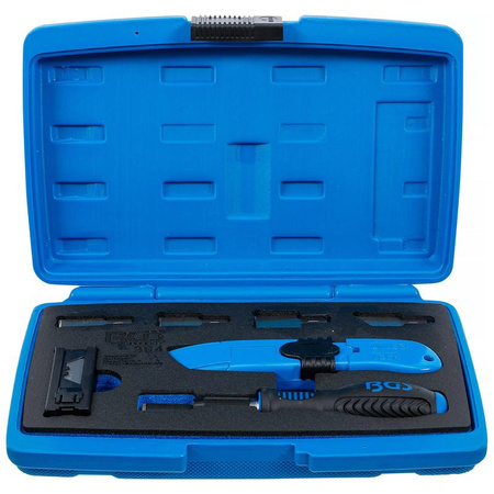 Zestaw: nóż, skrobak i ostrza 27 szt., BGS 364